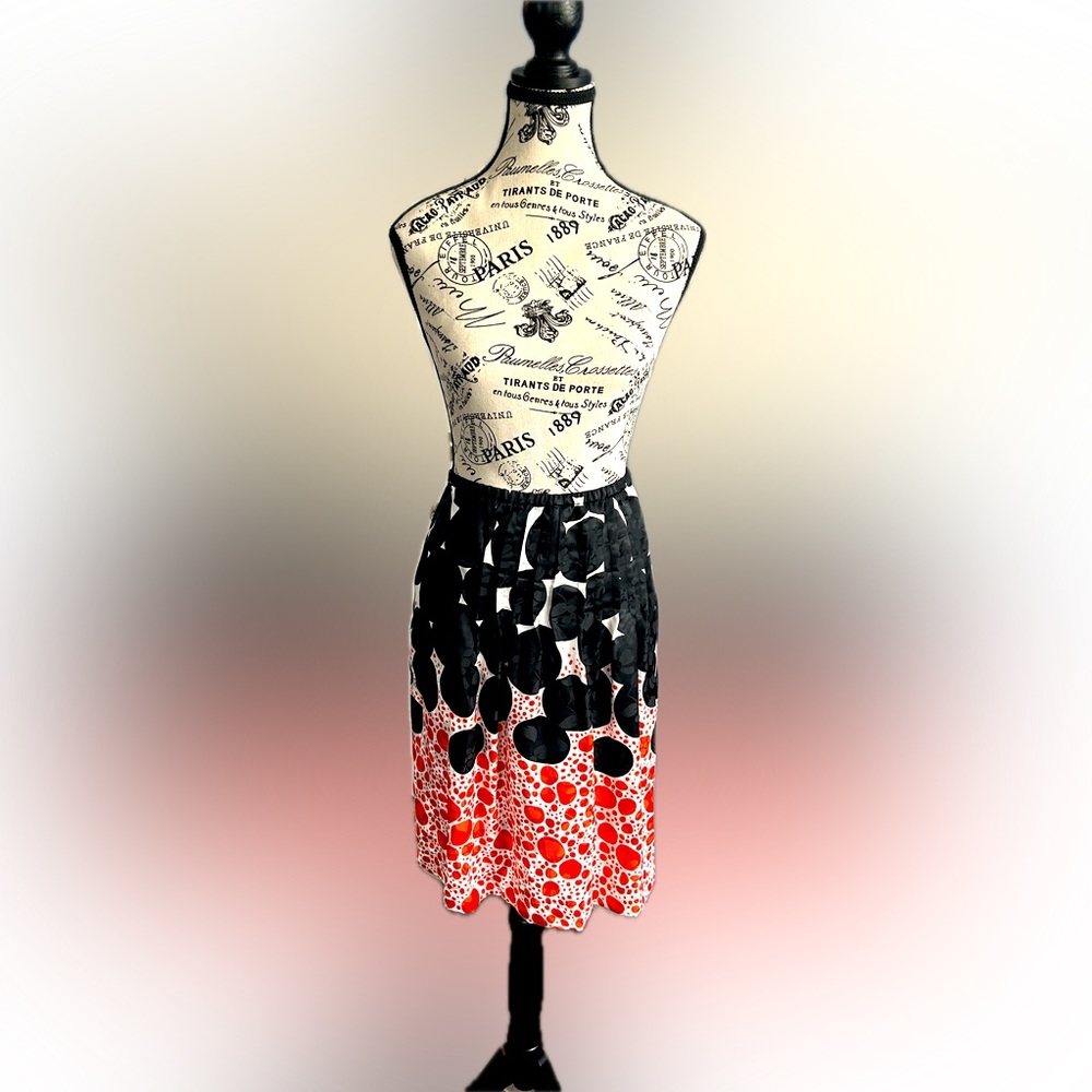 Bright silk skirt with POCKETS!  REAL SILK.